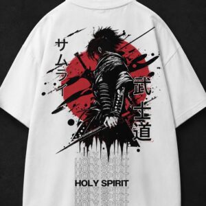 Samurai Spirit Oversized T-Shirt (White)