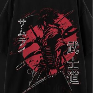 Samurai Spirit Oversized T-Shirt (Black)